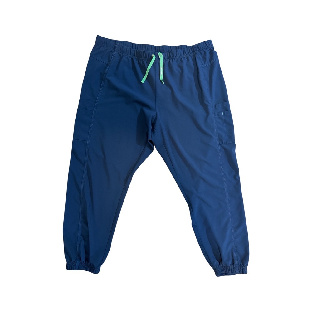 Carhartt Force Jogger Scrub Pants Blue 2XL Petite Women C52610 Cargo Workwear